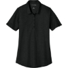 Custom Port Authority Womens Fine Pique Blend Polo Black Heather