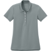 Custom Port Authority Womens Dry Zone Stain-Release Grid Polo Light Sterling Gray