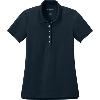 Custom Port Authority Womens Dry Zone Stain-Release Grid Polo Night Navy Blue
