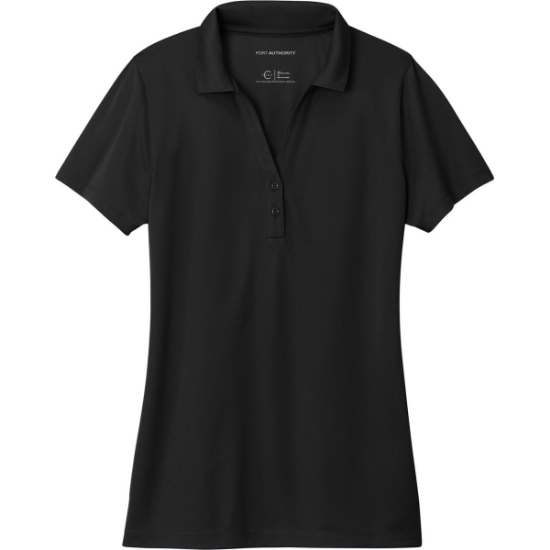 Custom Port Authority Womens C-FREE Performance Polo Deep Black