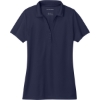 Custom Port Authority Womens C-FREE Performance Polo True Navy Blue