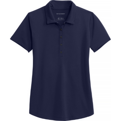 Custom Port Authority Womens C-FREE Snag-Proof Polo True Navy Blue