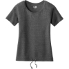 Custom New Era Womens Tri-Blend Performance Cinch Tee. Dark Graphite Gray