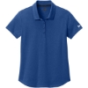 Custom New Era Womens Power Polo Royal Heather Blue