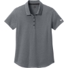 Custom New Era Womens Power Polo Shadow Gray Heather