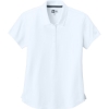 Custom New Era Womens Power Polo White