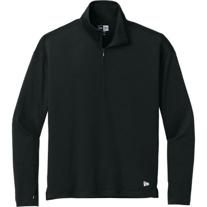 Custom New Era Womens Power 1/2-Zip Black