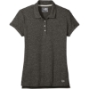 Custom New Era Womens Slub Twist Polo Black Twist