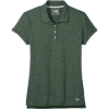 Custom New Era Womens Slub Twist Polo Dark Green Twist