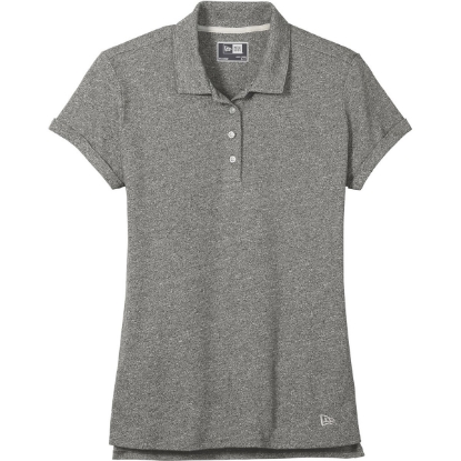 Custom New Era Womens Slub Twist Polo Shad Grey Twst