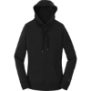 Custom New Era Womens French Terry Pullover Hoodie. Black