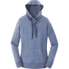 Custom New Era Womens French Terry Pullover Hoodie. Dark Royal Twist Blue