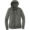 Custom New Era Womens French Terry Full-Zip Hoodie. Black Twist