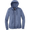 Custom New Era Womens French Terry Full-Zip Hoodie. Dark Royal Twist Blue