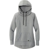 Custom New Era Womens Tri-Blend Fleece Pullover Hoodie. Shadow Grey He
