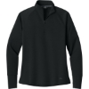 Custom New Era Womens Stand Out 1/4-Zip Black