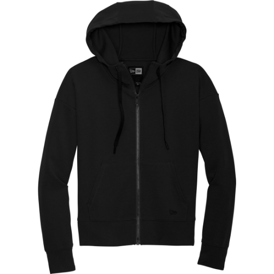 Custom New Era Womens STS Full-Zip Hoodie Black