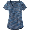 Custom OGIO Womens Verge Scoop Neck. Electric Blue Space Dye