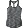 Custom OGIO Womens Verge Racerback Tank. Blacktop Space Dye