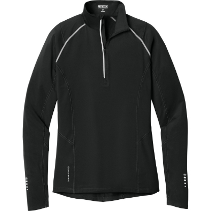 Custom OGIO Womens Nexus 1/4-Zip Pullover. Blacktop