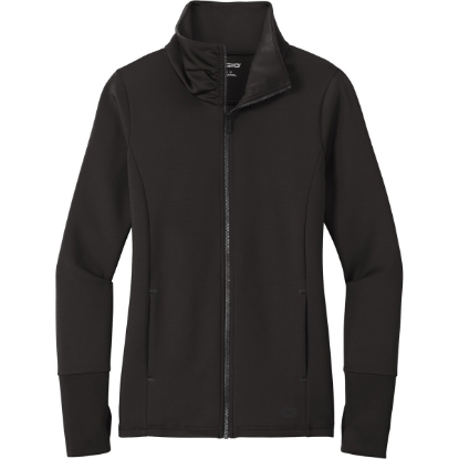 Custom OGIO Womens Modern Performance Full-Zip. Blacktop