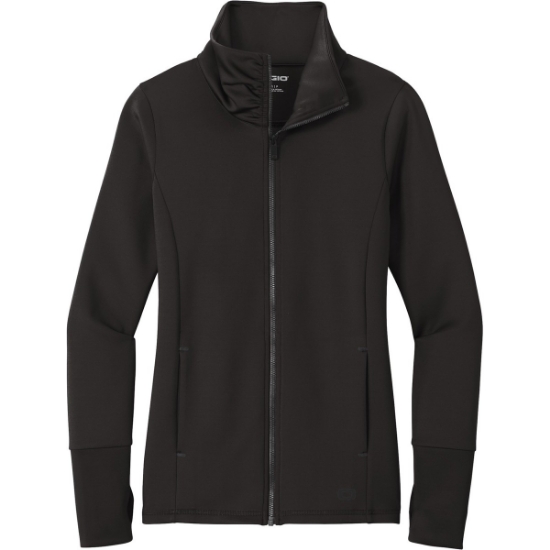Custom OGIO Womens Modern Performance Full-Zip. Blacktop
