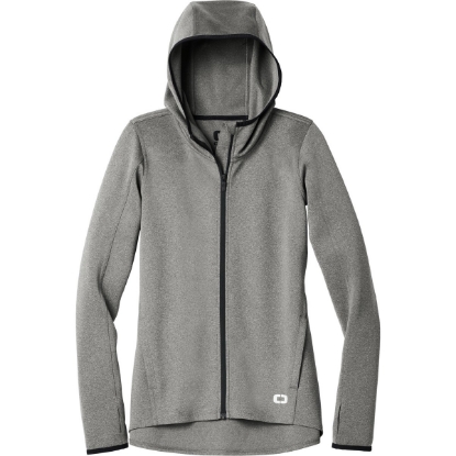 Custom OGIO Womens Stealth Full-Zip Jacket. Heather Grey
