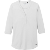 Custom OGIO Womens Jewel Henley Bright White