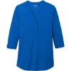 Custom OGIO Womens Jewel Henley Electric Blue