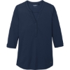 Custom OGIO Womens Jewel Henley Navy Blue