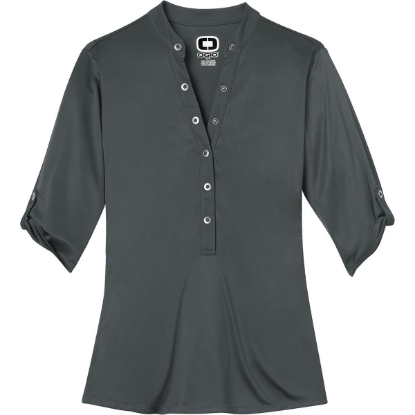 Custom OGIO - Crush Henley. Diesel Grey