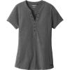 Custom OGIO Womens Tread Henley. Blacktop Heather