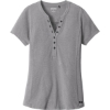 Custom OGIO Womens Tread Henley. Grey Hthr