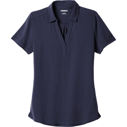 Custom OGIO Womens Limit Polo. Navy Blue