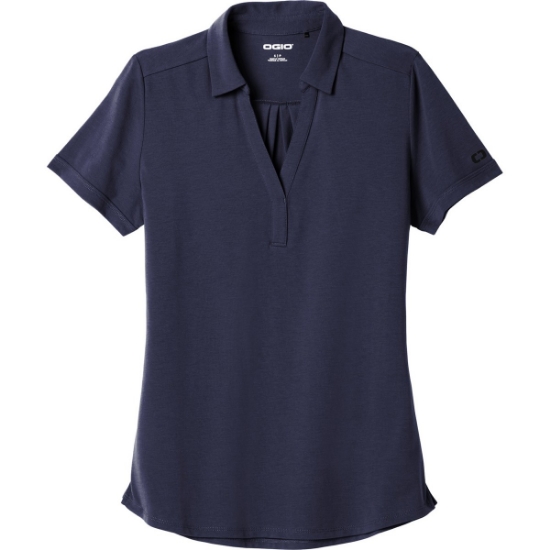 Custom OGIO Womens Limit Polo. Navy Blue