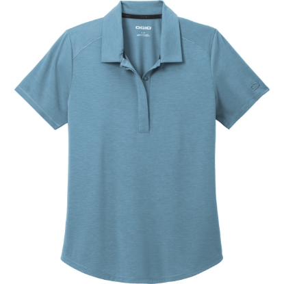 Custom OGIO Womens Motion Polo Blue Mist