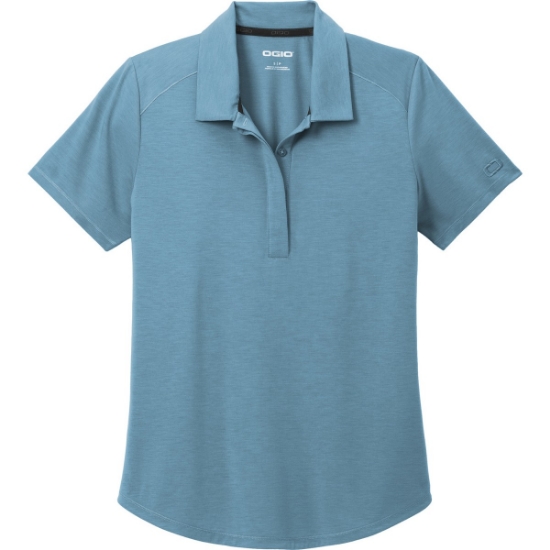 Custom OGIO Womens Motion Polo Blue Mist