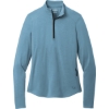 Custom OGIO Womens Motion 1/4-Zip Blue Mist