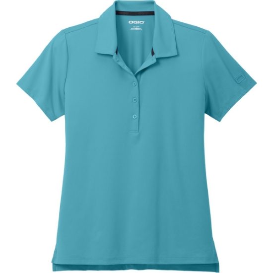 Custom OGIO Womens Regain Polo Fusion Blue