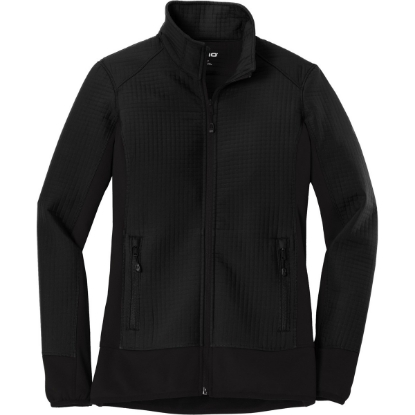 Custom OGIO Womens Trax Jacket. Blacktop