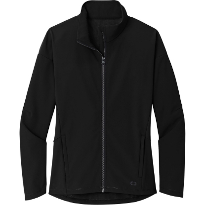 Custom OGIO Womens Commuter Full-Zip Soft Shell Blacktop