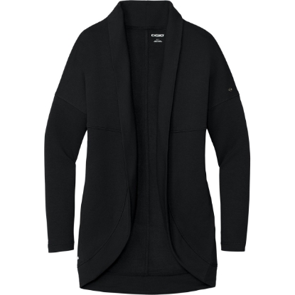 Custom OGIO Womens Luuma Cocoon Fleece. Blacktop Black
