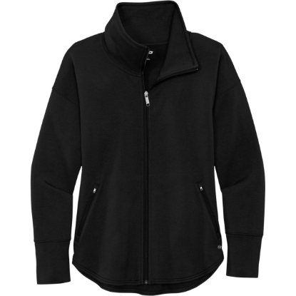 Custom OGIO Womens Luuma Full-Zip Fleece. Blacktop