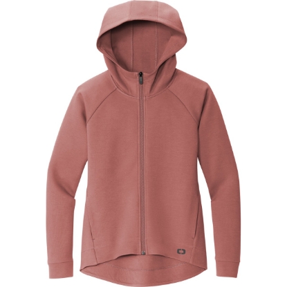 Custom OGIO Womens Bolt Full-Zip Hoodie Deep Rose Pink