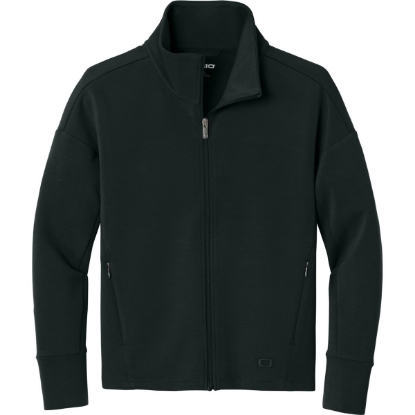Custom OGIO Womens Transcend Full-Zip Blacktop