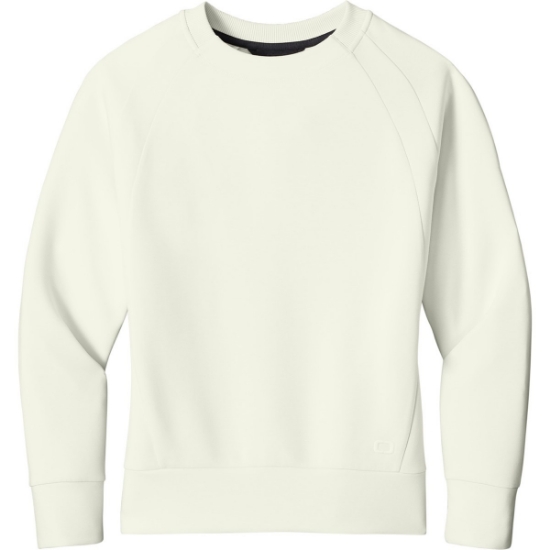 Custom OGIO Womens Transcend Pullover Opal White