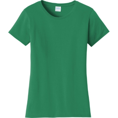 Custom Port & Co Womens Fan Favorite Tee. Athletic Kelly Green