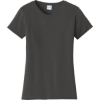 Custom Port & Co Womens Fan Favorite Tee. Charcoal Gray