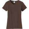 Custom Port & Co Womens Fan Favorite Tee. Dark Choc Brn