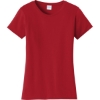 Custom Port & Co Womens Fan Favorite Tee. Team Cardinal Red
